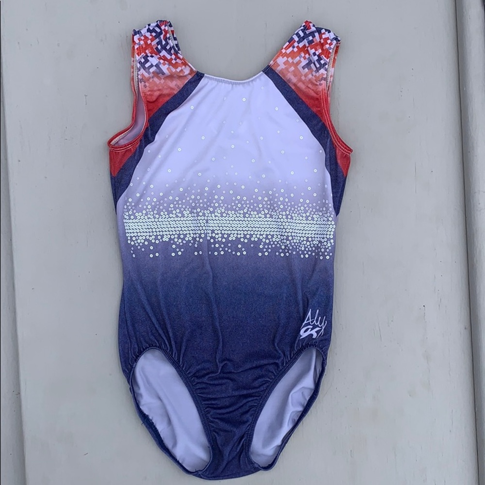 Aly Raisman Patriotic Leotard